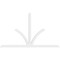 Ekena Millwork Richland Architectural Grade PVC Gable Bracket, 108"W x 63"H x 2"D x 4"F, 14/12 Pitch GBP108X63X0204RIC00 - alternate 2